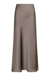 Vicky Heavy Sateen Skirt Warm Grey