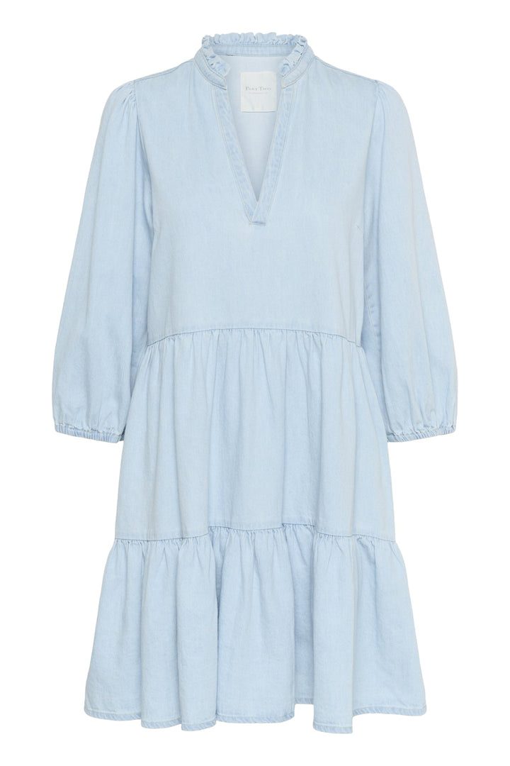 Viggasi Dress Whiteish Blue Denim | Kjoler | Smuk - Dameklær på nett