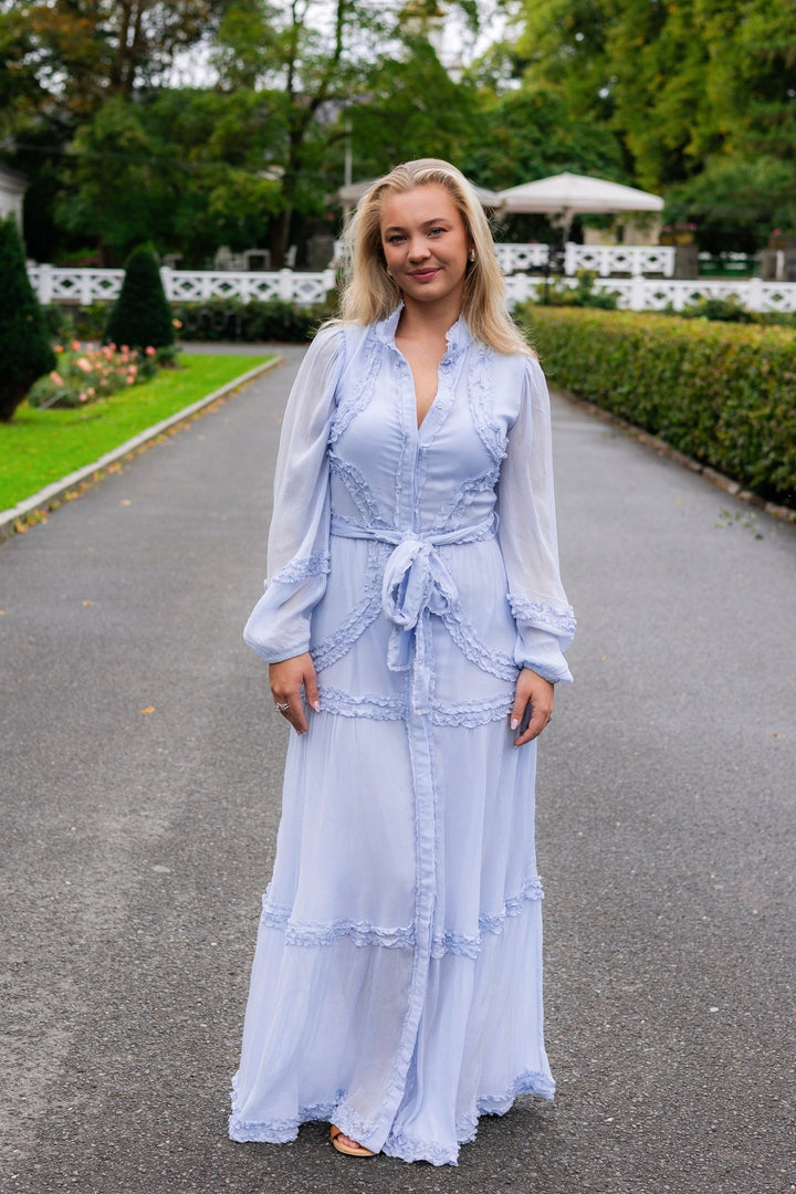 Violetta Maxi Dress Light Blue | Kjoler | Smuk - Dameklær på nett