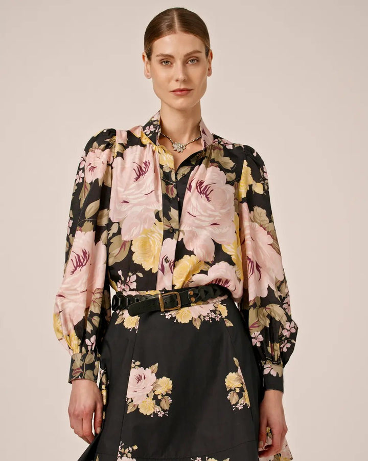 Viscose Blouse Evening Bouquet | Skjorter og bluser | Smuk - Dameklær på nett