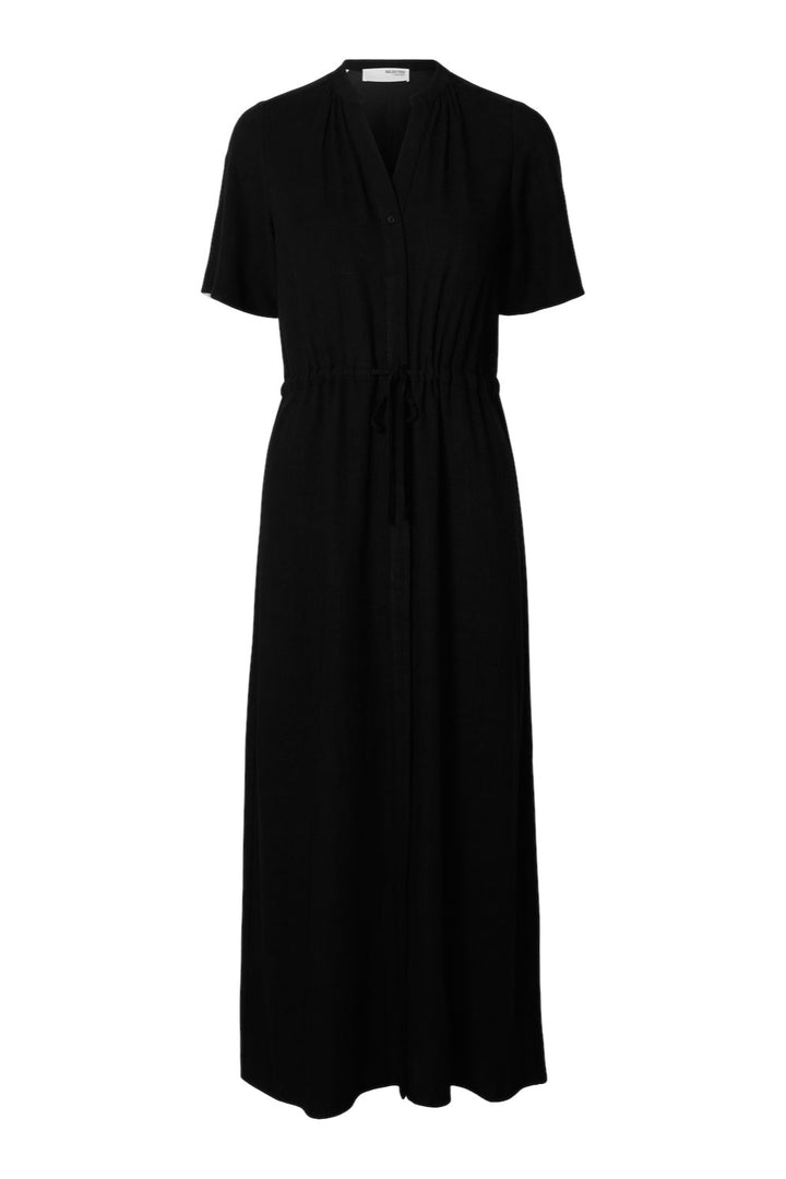 Viva - Damina Ss Ankle Sun Dress Black | Kjoler | Smuk - Dameklær på nett