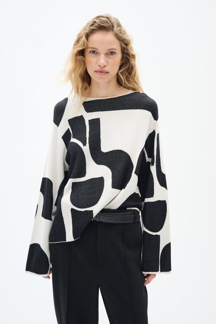 Wilkinsiw Pullover Monochrome Soft Blocks | Genser | Smuk - Dameklær på nett