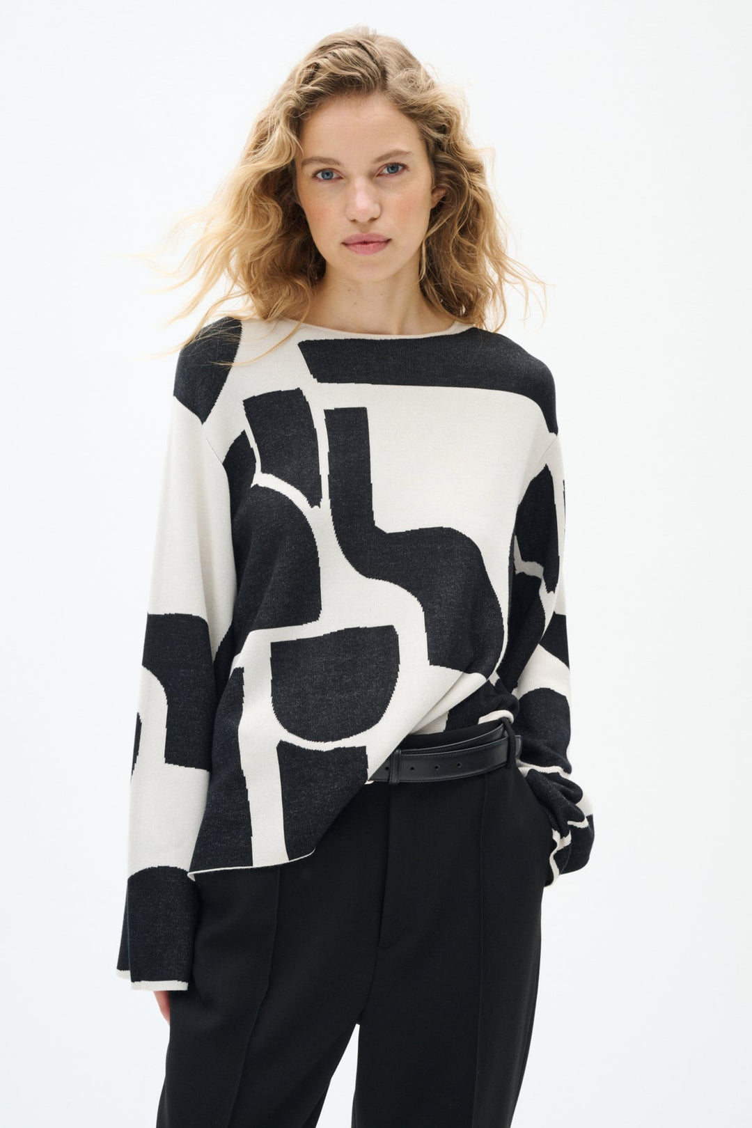 Wilkinsiw Pullover Monochrome Soft Blocks | Genser | Smuk - Dameklær på nett