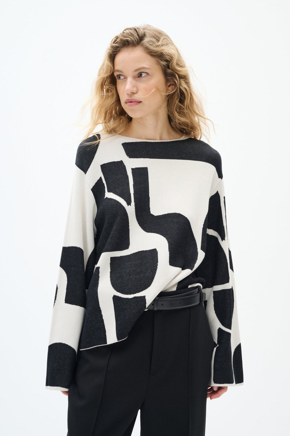 Wilkinsiw Pullover Monochrome Soft Blocks | Genser | Smuk - Dameklær på nett