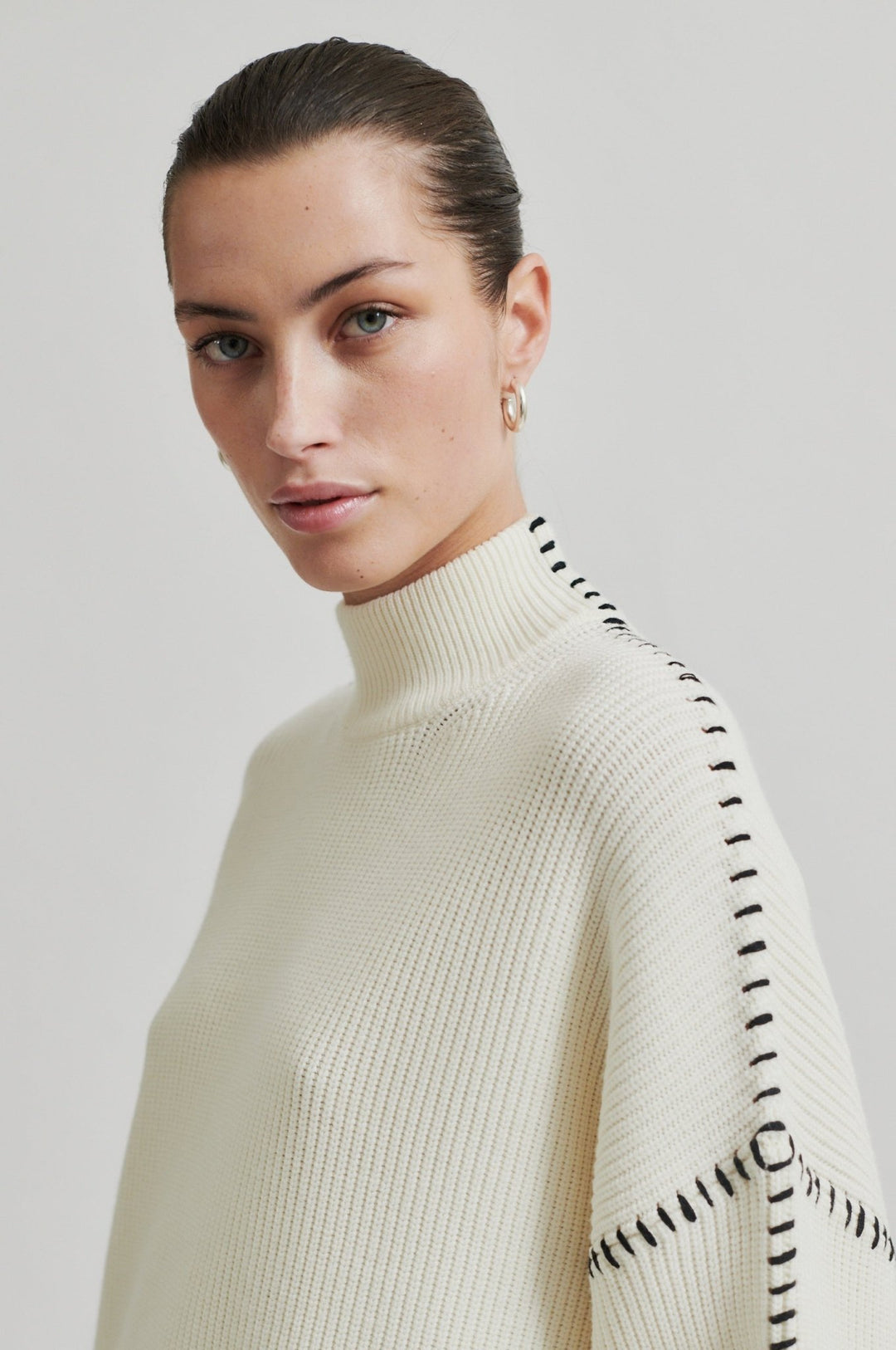 Wish Knit T - Neck Eggnog | Genser | Smuk - Dameklær på nett