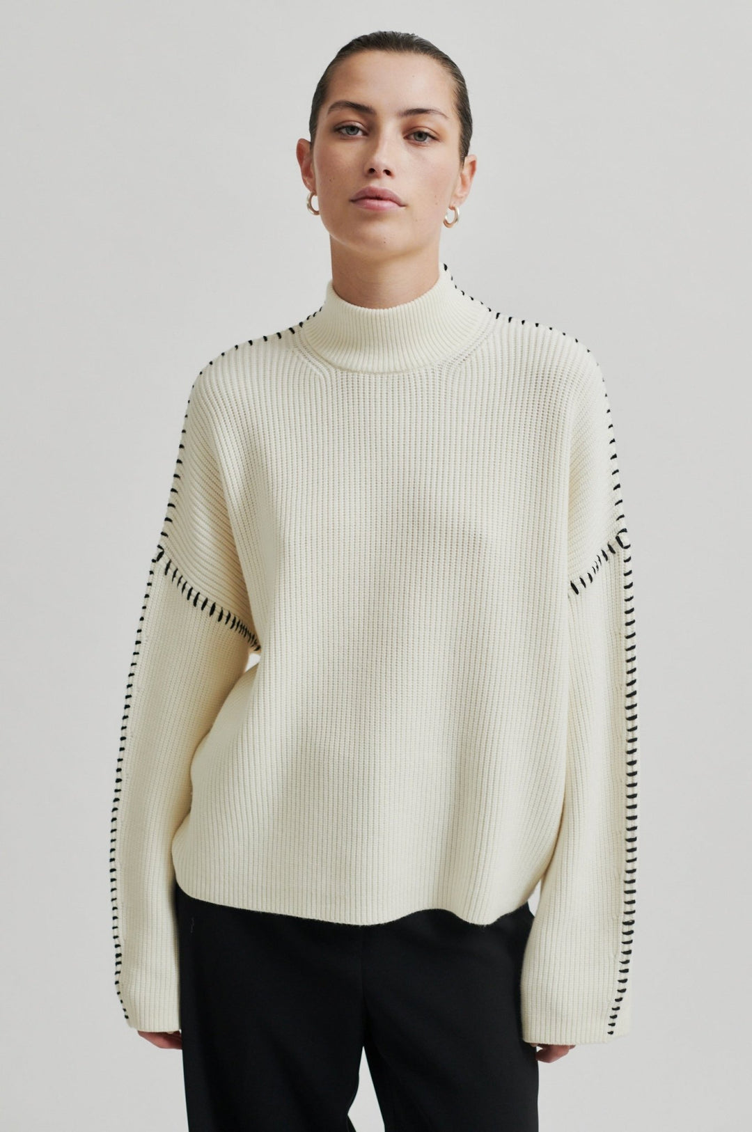 Wish Knit T - Neck Eggnog | Genser | Smuk - Dameklær på nett