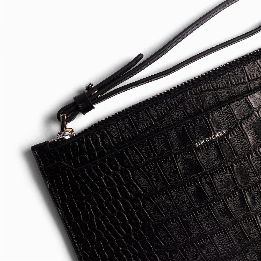 Wrist Wallet Croco Black | Accessories | Smuk - Dameklær på nett