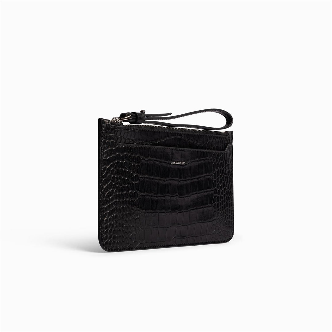 Wrist Wallet Croco Black | Accessories | Smuk - Dameklær på nett