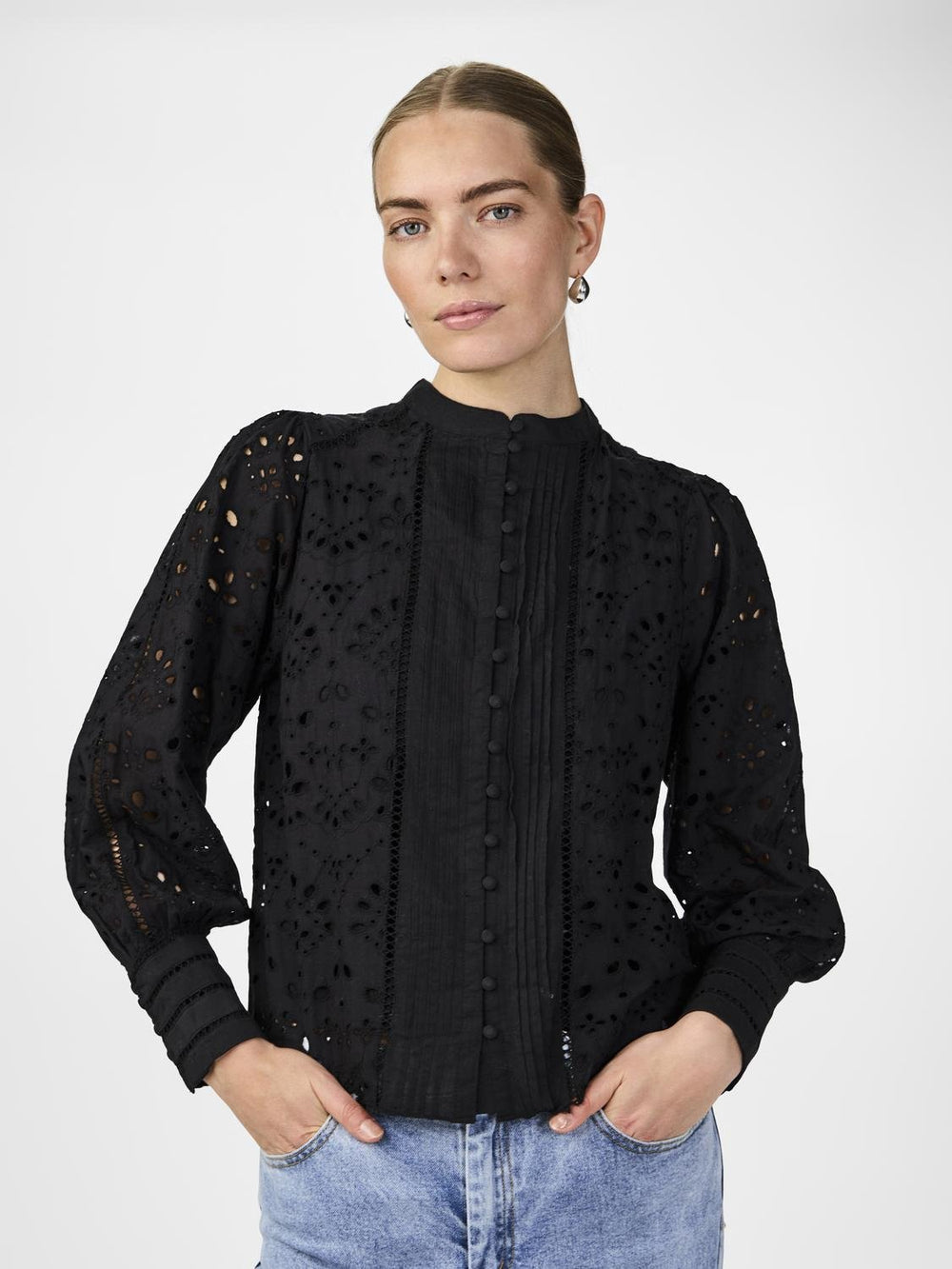 Yasalessia Ls Shirt Black | Skjorter og bluser | Smuk - Dameklær på nett