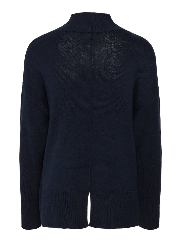 Yasbabette Ls Knit Pullover Navy Blazer | Genser | Smuk - Dameklær på nett