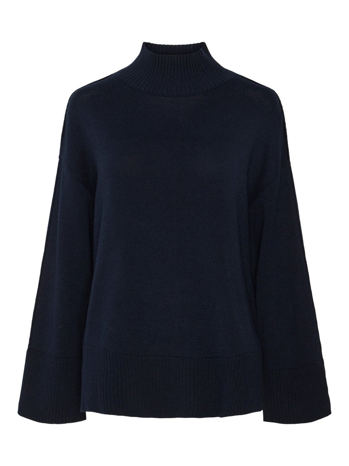 Yasbabette Ls Knit Pullover Navy Blazer | Genser | Smuk - Dameklær på nett