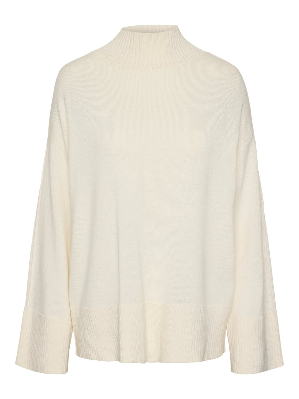 Yasbabette Ls Knit Pullover Star White | Genser | Smuk - Dameklær på nett