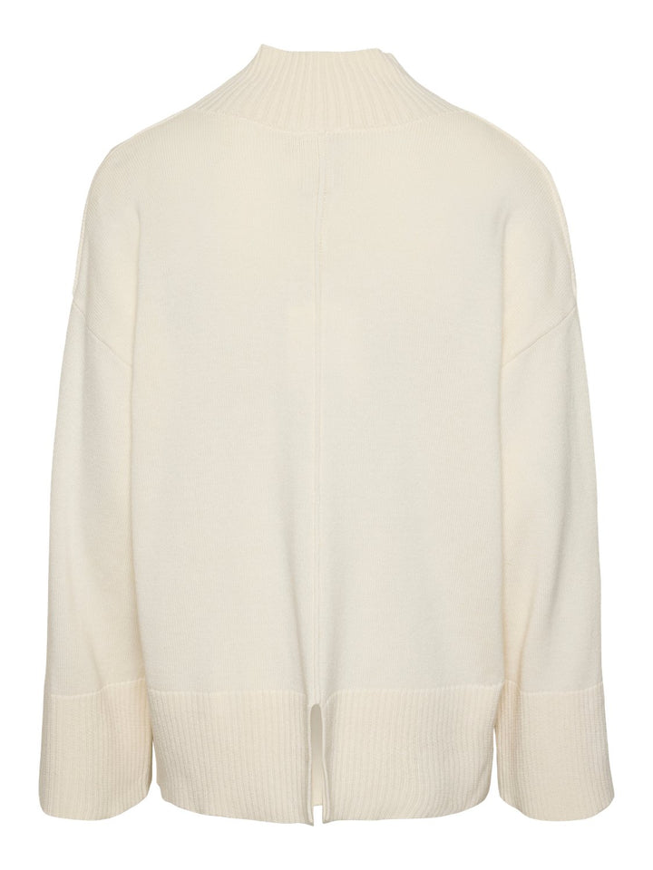 Yasbabette Ls Knit Pullover Star White | Genser | Smuk - Dameklær på nett