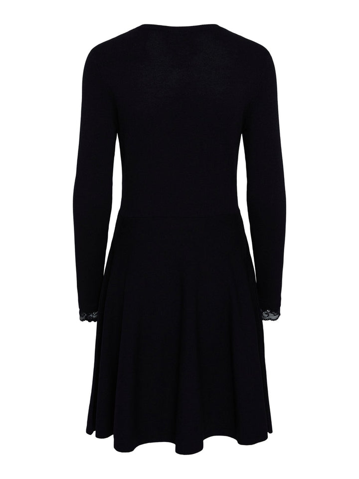 Yasbecco Ls Knit Dress Black | Kjoler | Smuk - Dameklær på nett