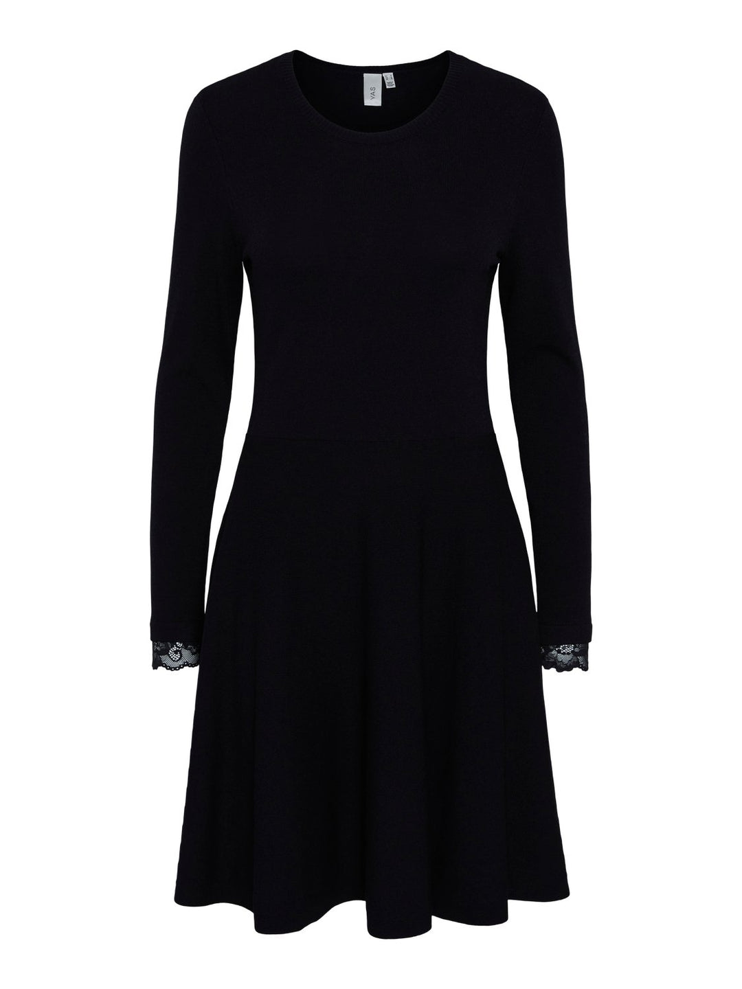 Yasbecco Ls Knit Dress Black | Kjoler | Smuk - Dameklær på nett