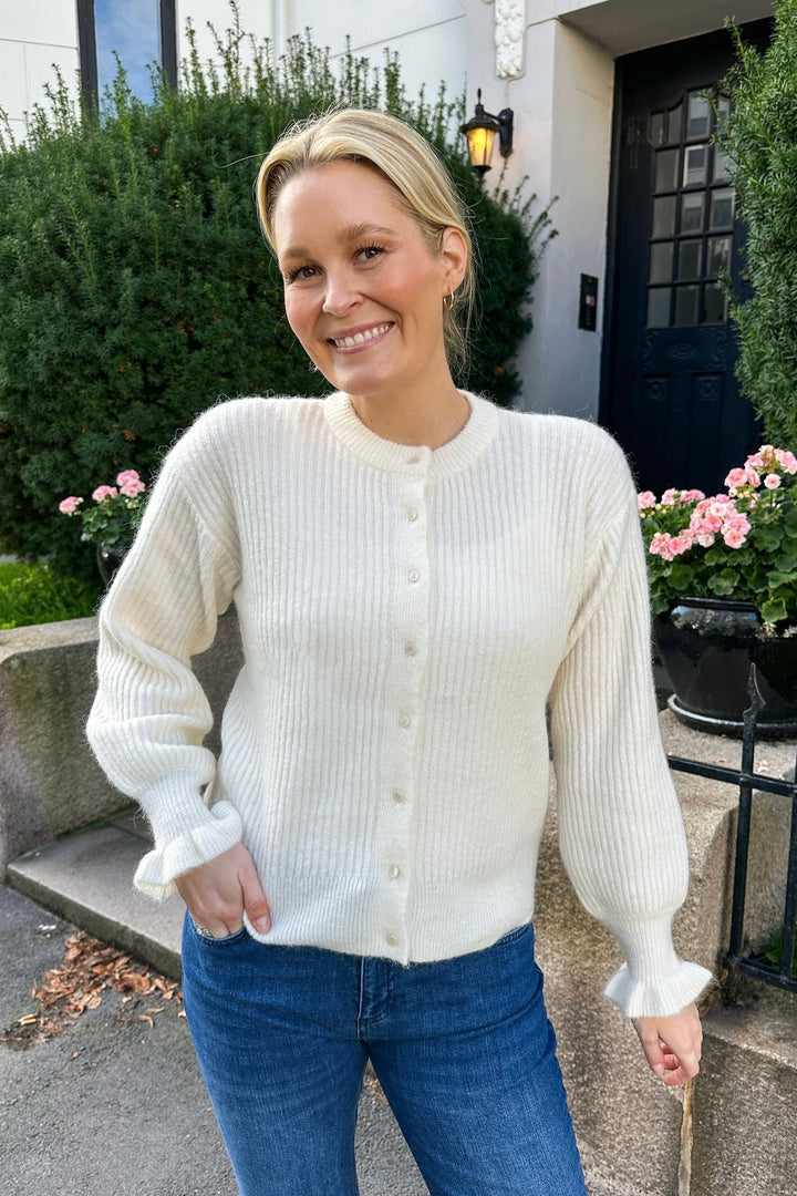 Yascuddie Ls Knit Cardigan Birch | Genser | Smuk - Dameklær på nett