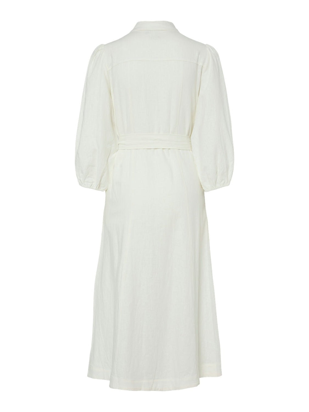 Yasflaxy 3/4 Linen Shirt Dress Star White | Kjoler | Smuk - Dameklær på nett