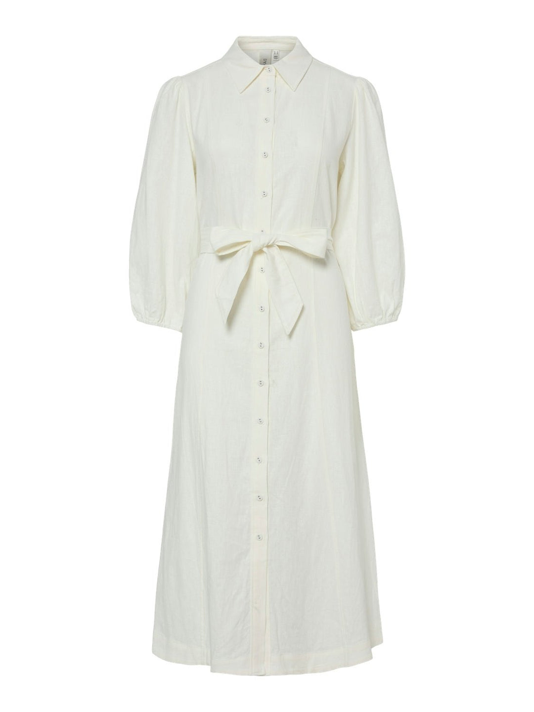 Yasflaxy 3/4 Linen Shirt Dress Star White | Kjoler | Smuk - Dameklær på nett