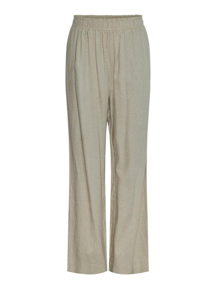 Yasflaxy Hw Linen Pant Birch | Bukser | Smuk - Dameklær på nett