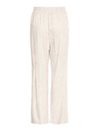 Yasflaxy Hw Linen Pant Star White | Bukser | Smuk - Dameklær på nett