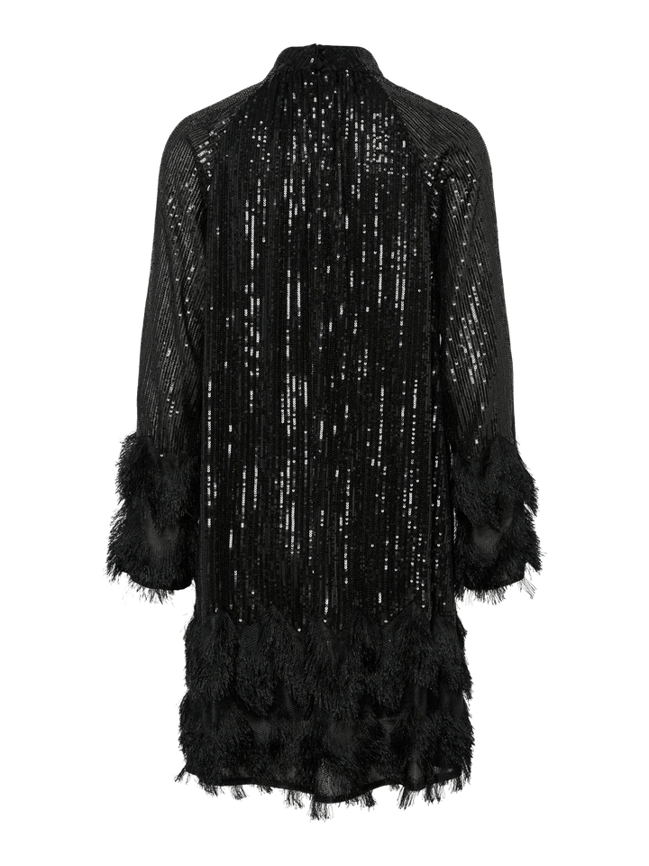 Yasflow Ls Sequin Dress Black | Kjoler | Smuk - Dameklær på nett