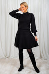 Yasfonny Hw Knit Skirt  Black