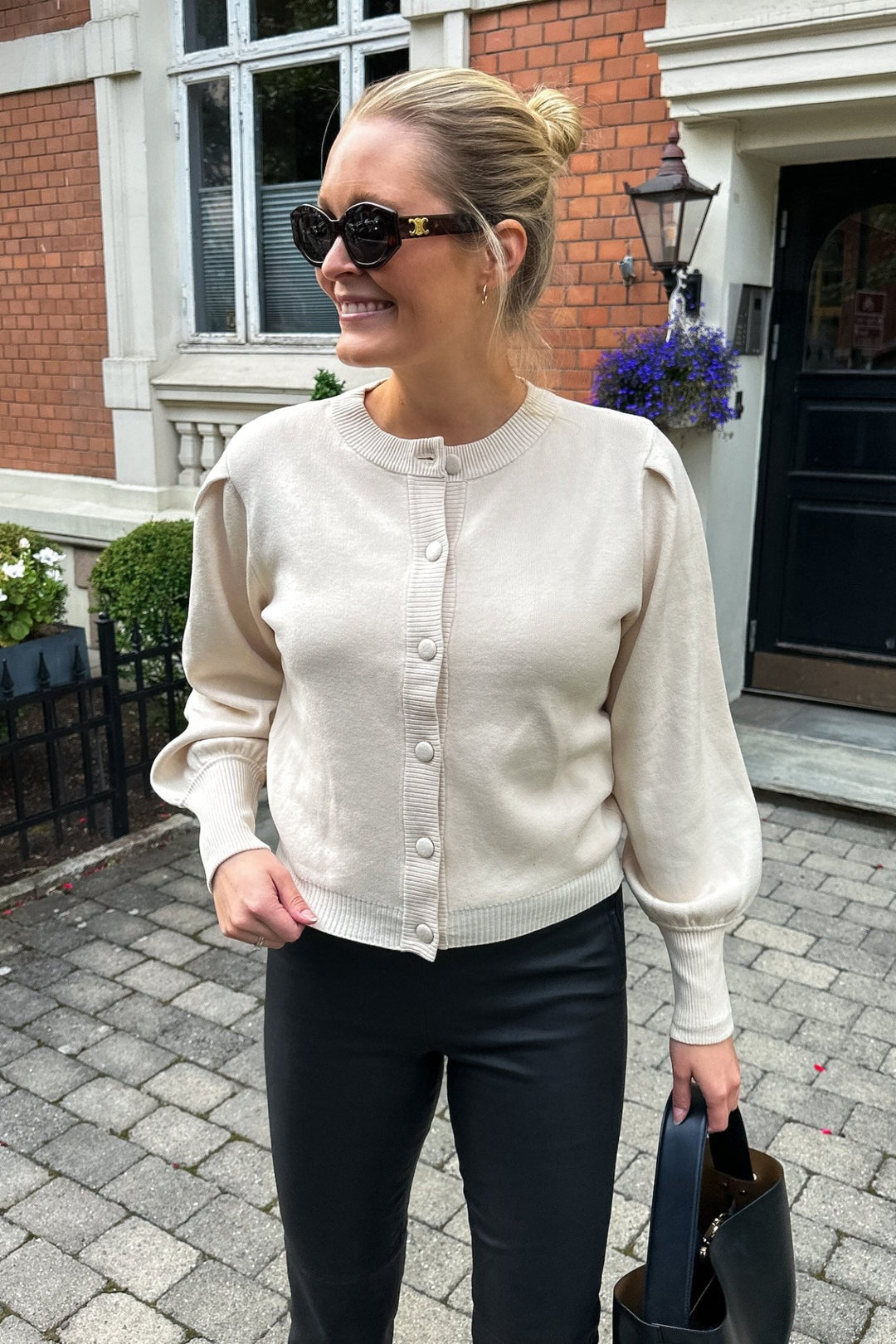 Yasfonny Ls Knit Cardigan Birch | Genser | Smuk - Dameklær på nett