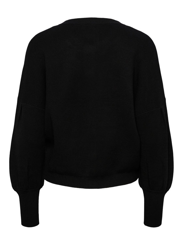 Yasfonny Ls Knit Cardigan Black | Genser | Smuk - Dameklær på nett