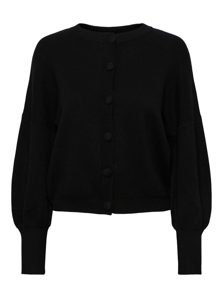 Yasfonny Ls Knit Cardigan Black | Genser | Smuk - Dameklær på nett