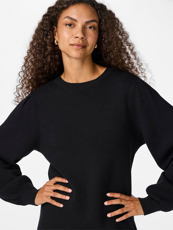 Yasfonny Ls Knit Dress Black | Kjoler | Smuk - Dameklær på nett