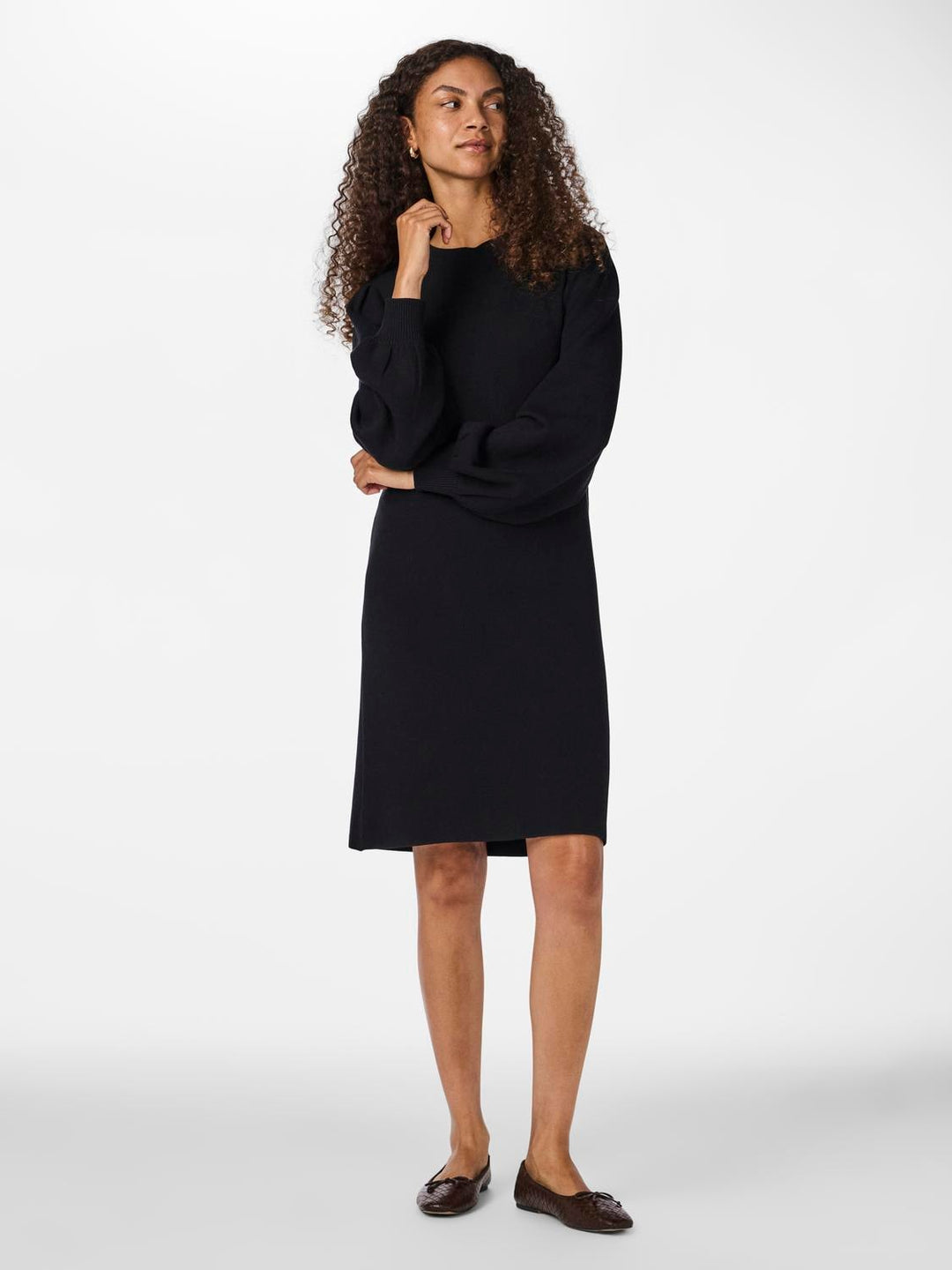 Yasfonny Ls Knit Dress Black | Kjoler | Smuk - Dameklær på nett