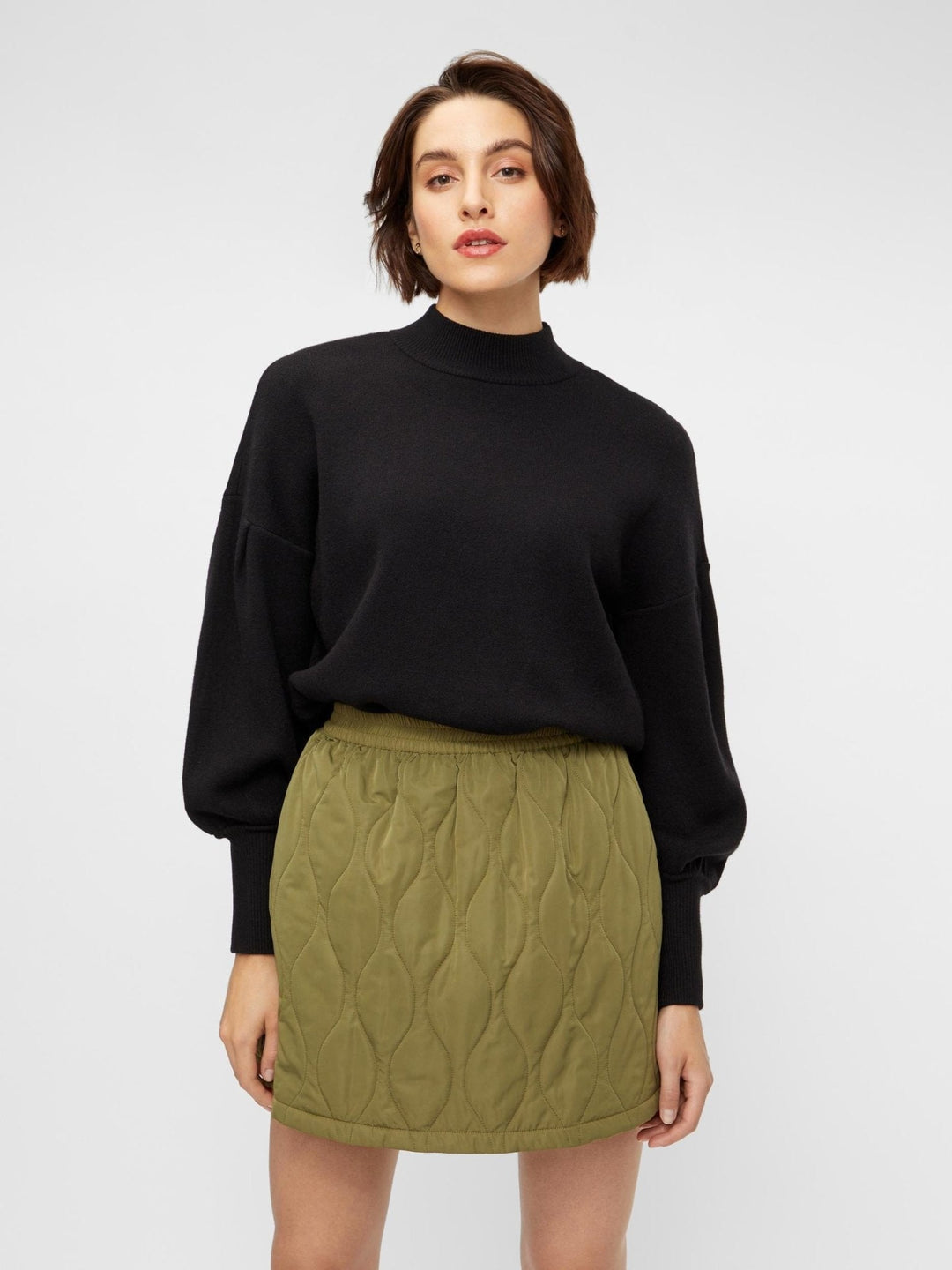 Yasfonny Ls Knit Pullover Black | Genser | Smuk - Dameklær på nett