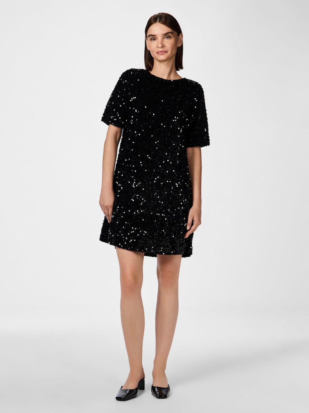 Yasfudsy 2/4 Short Dress Black | Kjoler | Smuk - Dameklær på nett