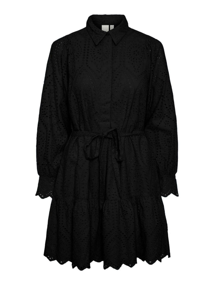 Yasholi Ls Belt Dress Black | Kjoler | Smuk - Dameklær på nett