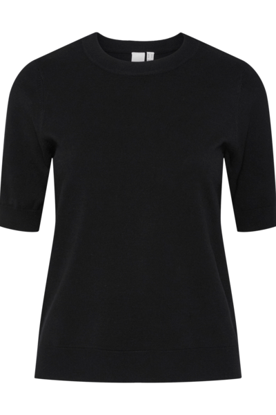 Yaslena Ss Knit Pullover Black | Genser | Smuk - Dameklær på nett