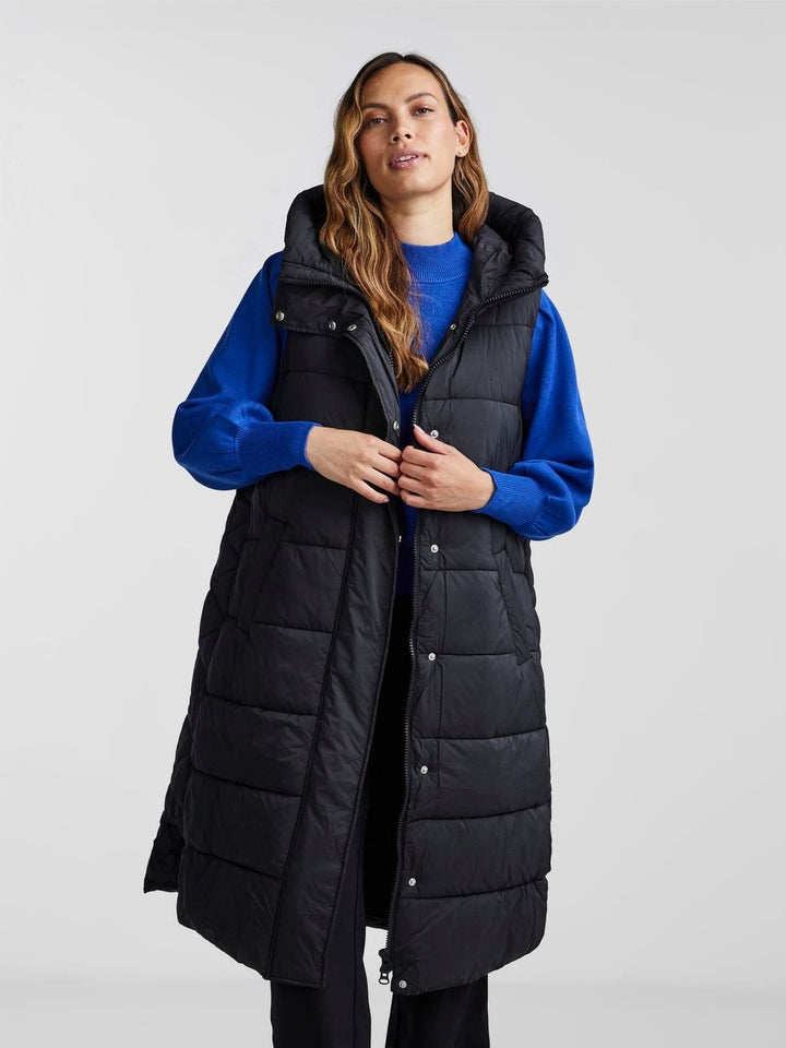 Yasliro Padded Vest Black | Yttertøy | Smuk - Dameklær på nett