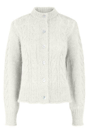 Yasliva Ls Knit Cardigan Star White | Genser | Smuk - Dameklær på nett