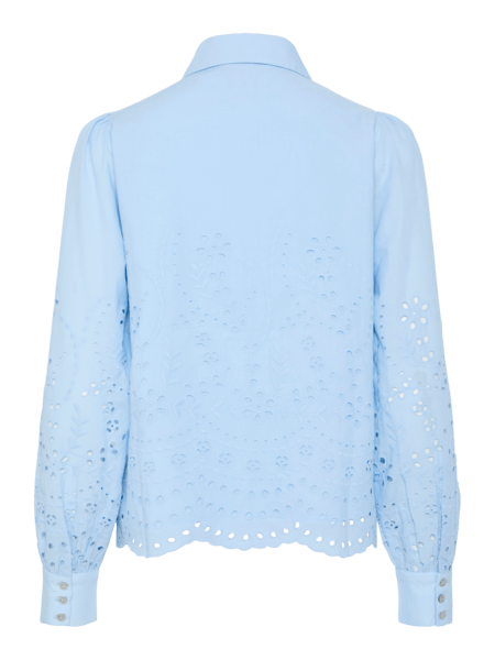 Yasluma Ls Shirt Clear Sky | Skjorter og bluser | Smuk - Dameklær på nett