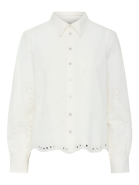 Yasluma Ls Shirt Star White | Skjorter og bluser | Smuk - Dameklær på nett