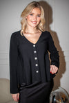 Yasmikka Ls Knit Cardigan Black