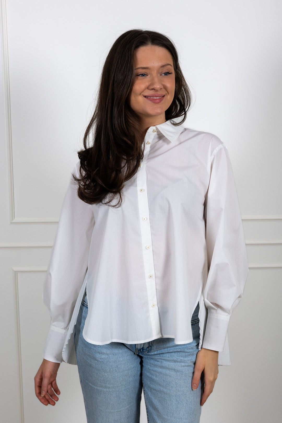 Yasmiroza Ls Shirt Star White | Skjorter og bluser | Smuk - Dameklær på nett