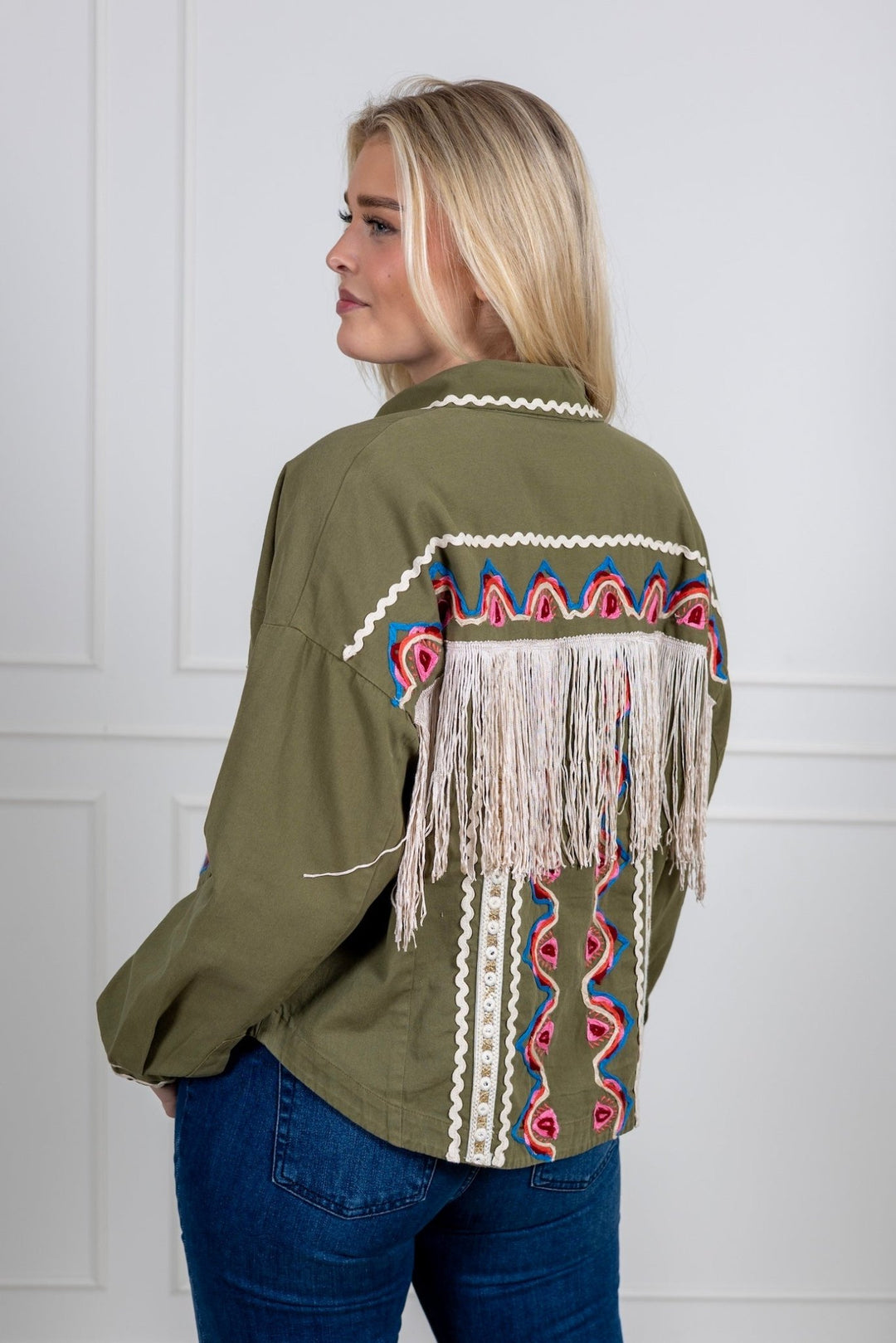 Yasmirra Embroidered Jacket Capulet Olive | Yttertøy | Smuk - Dameklær på nett