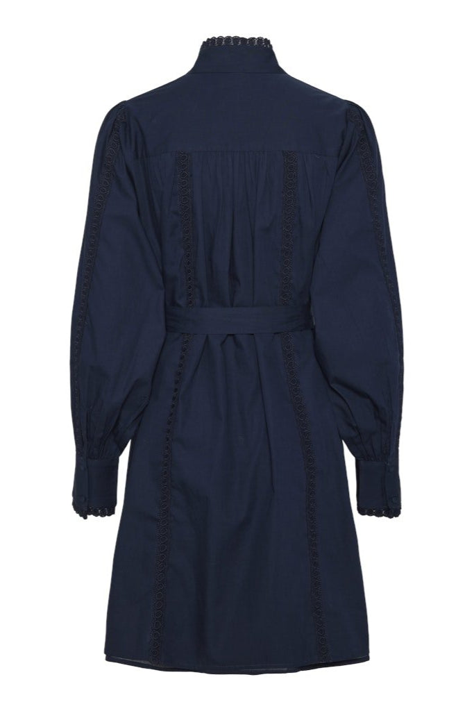 Yaspagira Ls High Neck Dress Navy Blazer | Kjoler | Smuk - Dameklær på nett