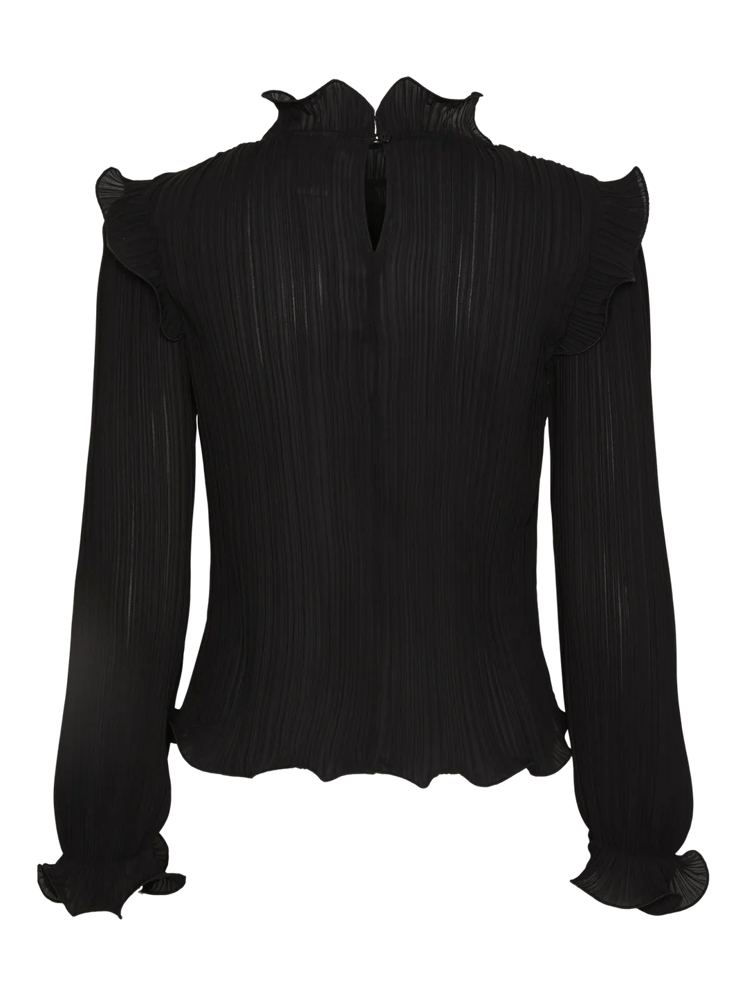 Yasphilina Ls High Neck Top Black | Topper | Smuk - Dameklær på nett