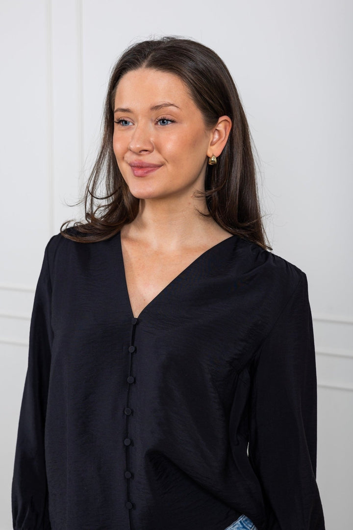 Yaspil Ls Shirt Black | Skjorter og bluser | Smuk - Dameklær på nett