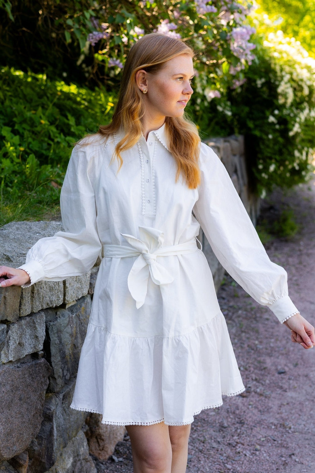 Yasrosalina Ls Dress Star White | Kjoler | Smuk - Dameklær på nett