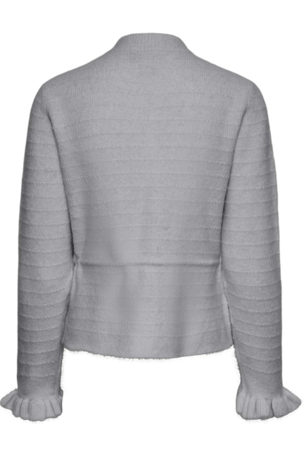 Yasthellis Ls Knit Cardigan Light Grey Melange | Genser | Smuk - Dameklær på nett