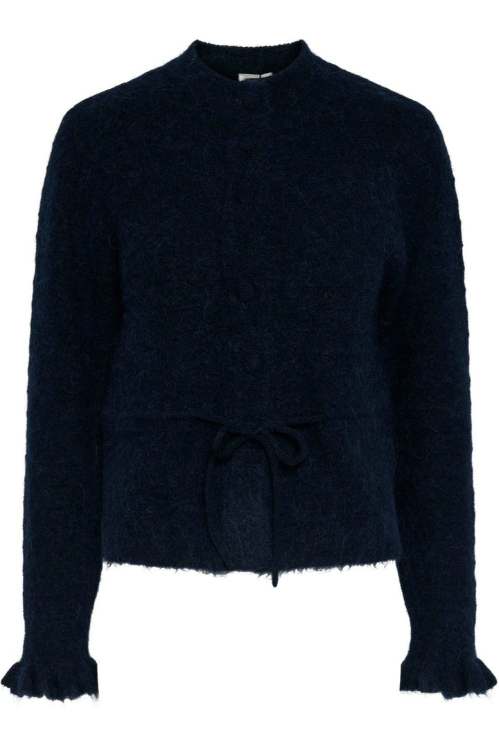 Yasthellis Ls Knit Cardigan Navy Blazer | Genser | Smuk - Dameklær på nett