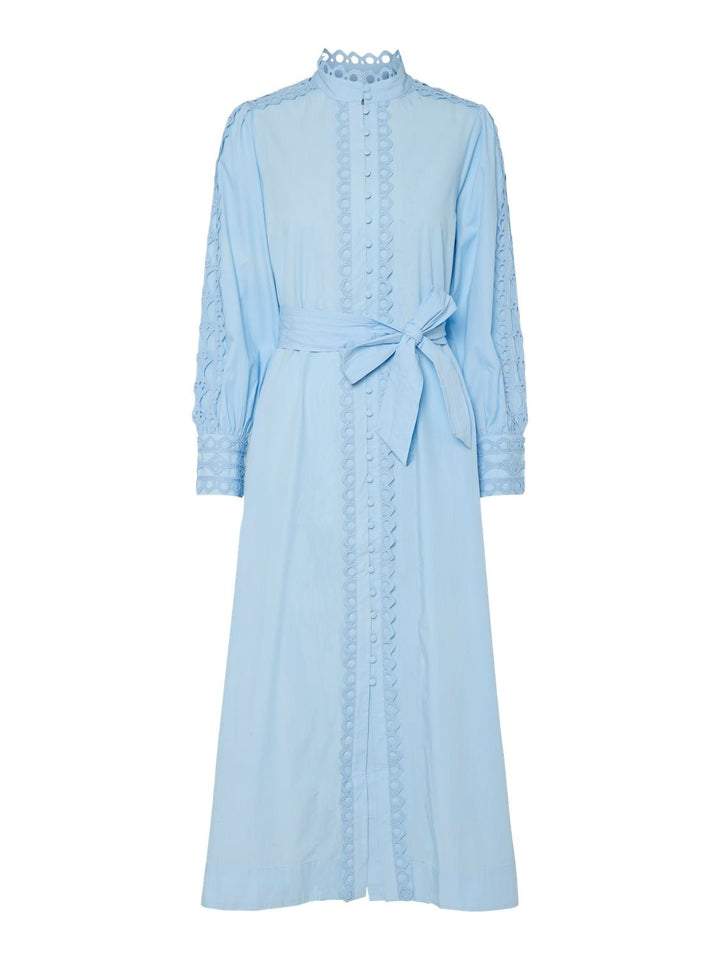 Yasyamina Ls Long Shirt Dress Clear Sky | Kjoler | Smuk - Dameklær på nett