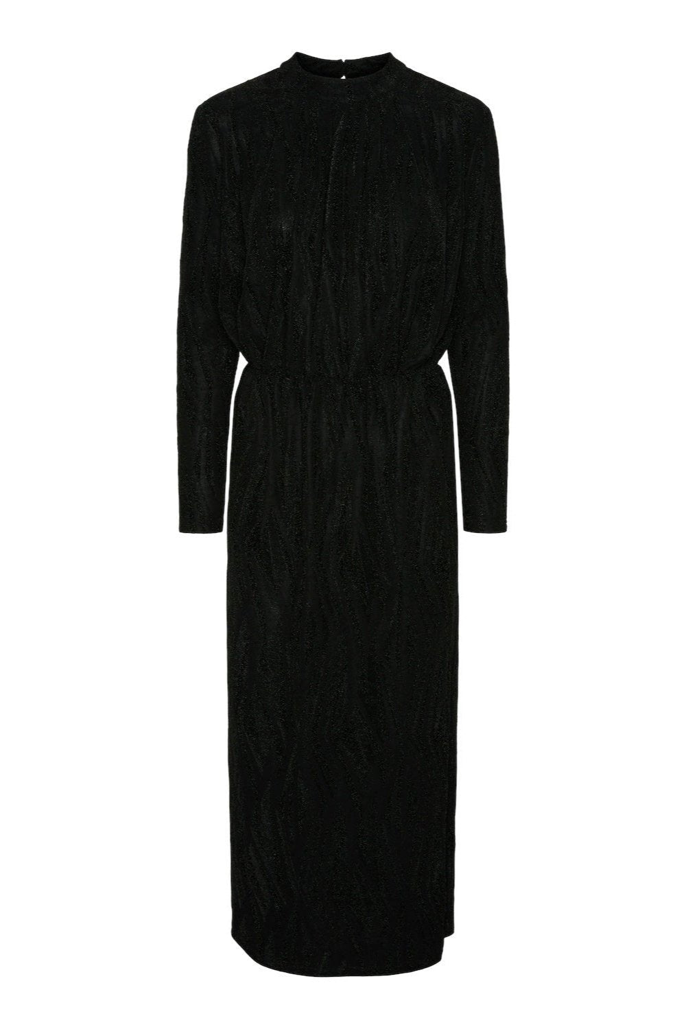 Yasyen Ls Long Dress Black Lurex | Kjoler | Smuk - Dameklær på nett